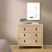 Barcelona Chest of 3 Drawers In Jackson Hickory Oak - Price Crash Furniture