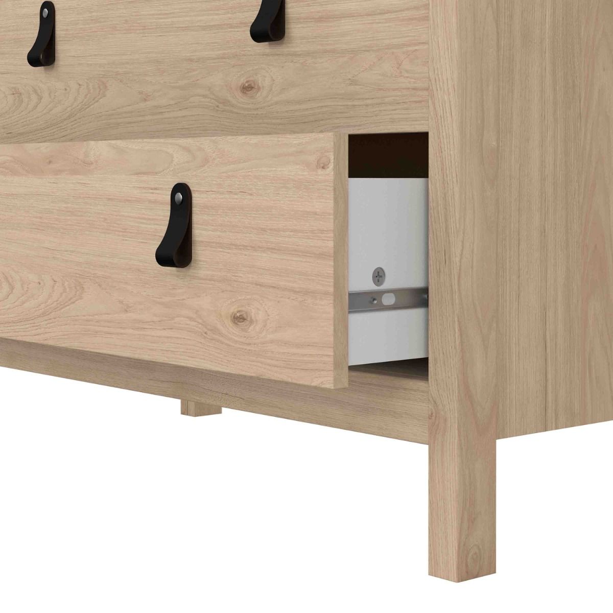 Barcelona Chest of 3 Drawers In Jackson Hickory Oak - Price Crash Furniture