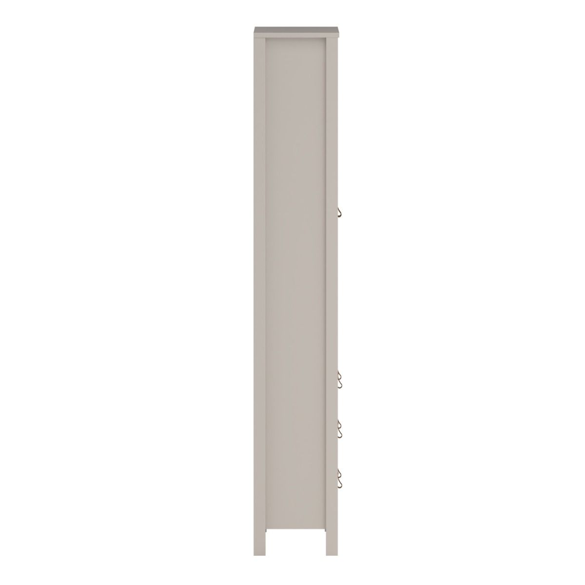 Barcelona China Cabinet 2 Glass Doors With 3 Drawers In Cashmere - Price Crash Furniture