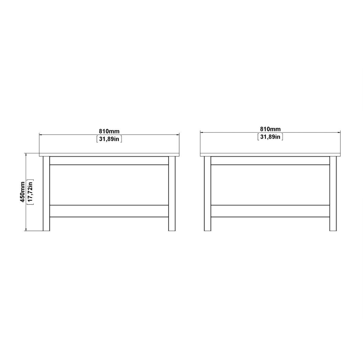Barcelona Coffee Table In Jackson Hickory Oak - Price Crash Furniture