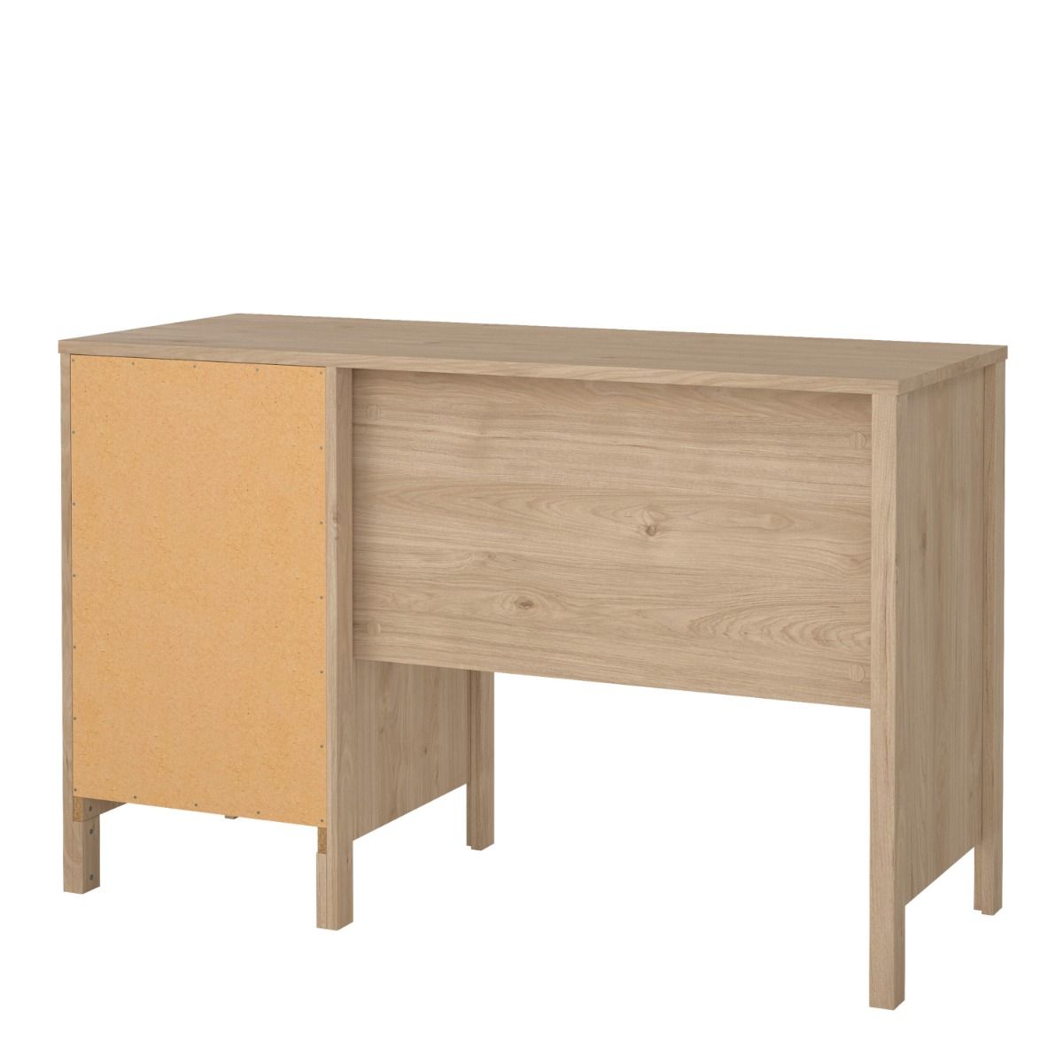 Barcelona Desk 3 Drawers In Jackson Hickory Oak - Price Crash Furniture