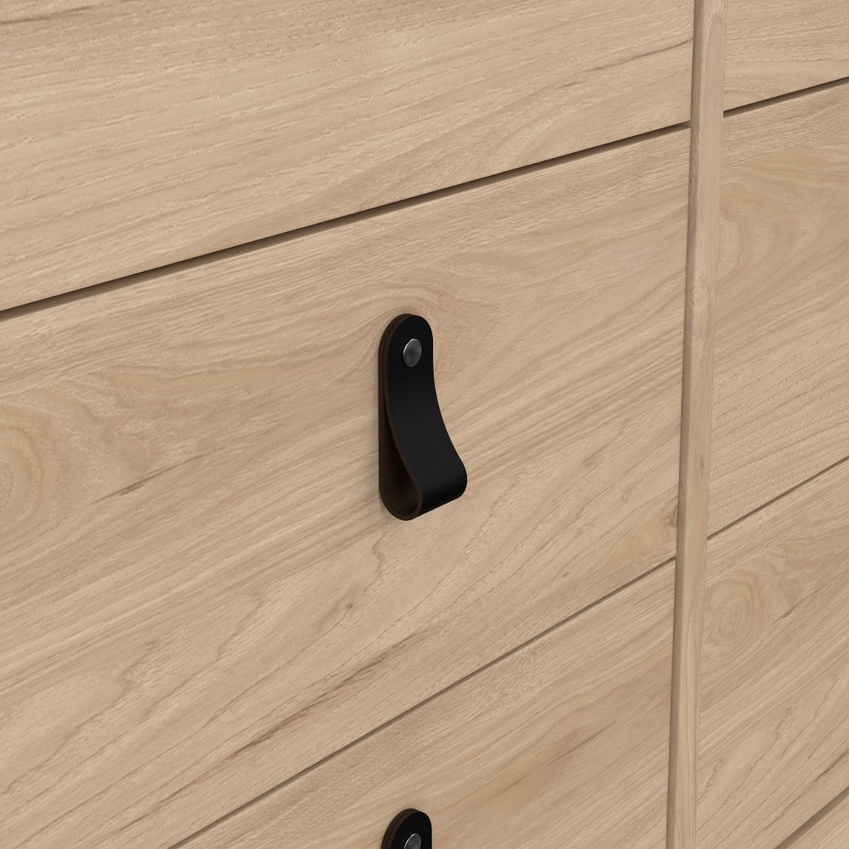 Barcelona Double Dresser 4+4 Drawers In Jackson Hickory Oak - Price Crash Furniture