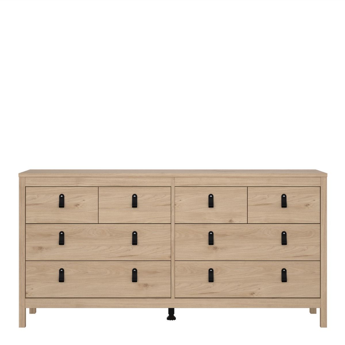 Barcelona Double Dresser 4+4 Drawers In Jackson Hickory Oak - Price Crash Furniture
