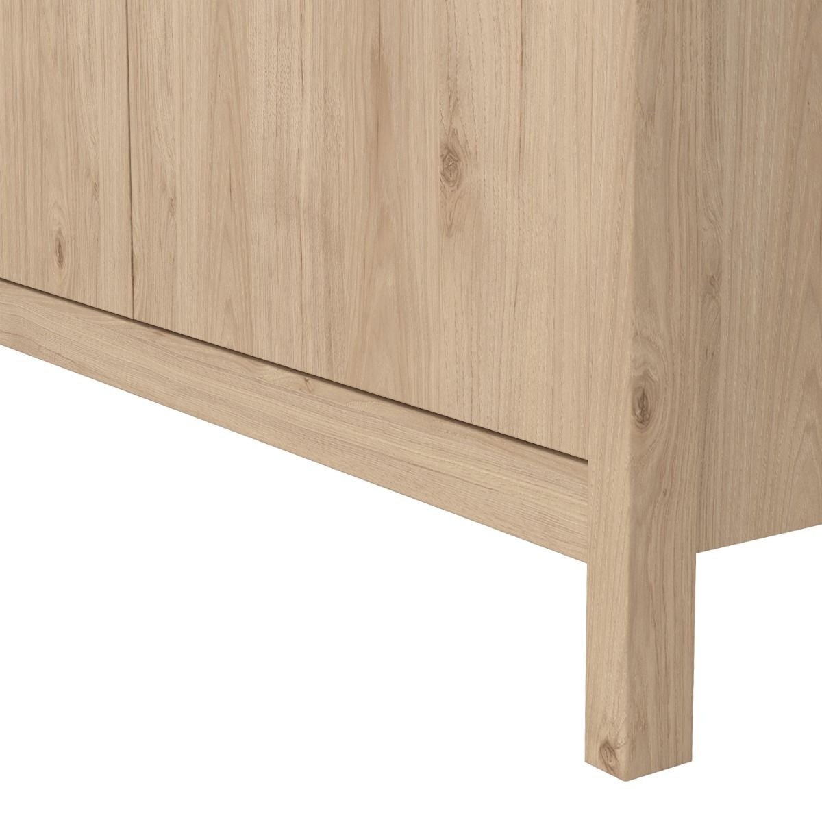 Barcelona Double Wardrobe With 2 Doors In Jackson Hickory Oak - Price Crash Furniture