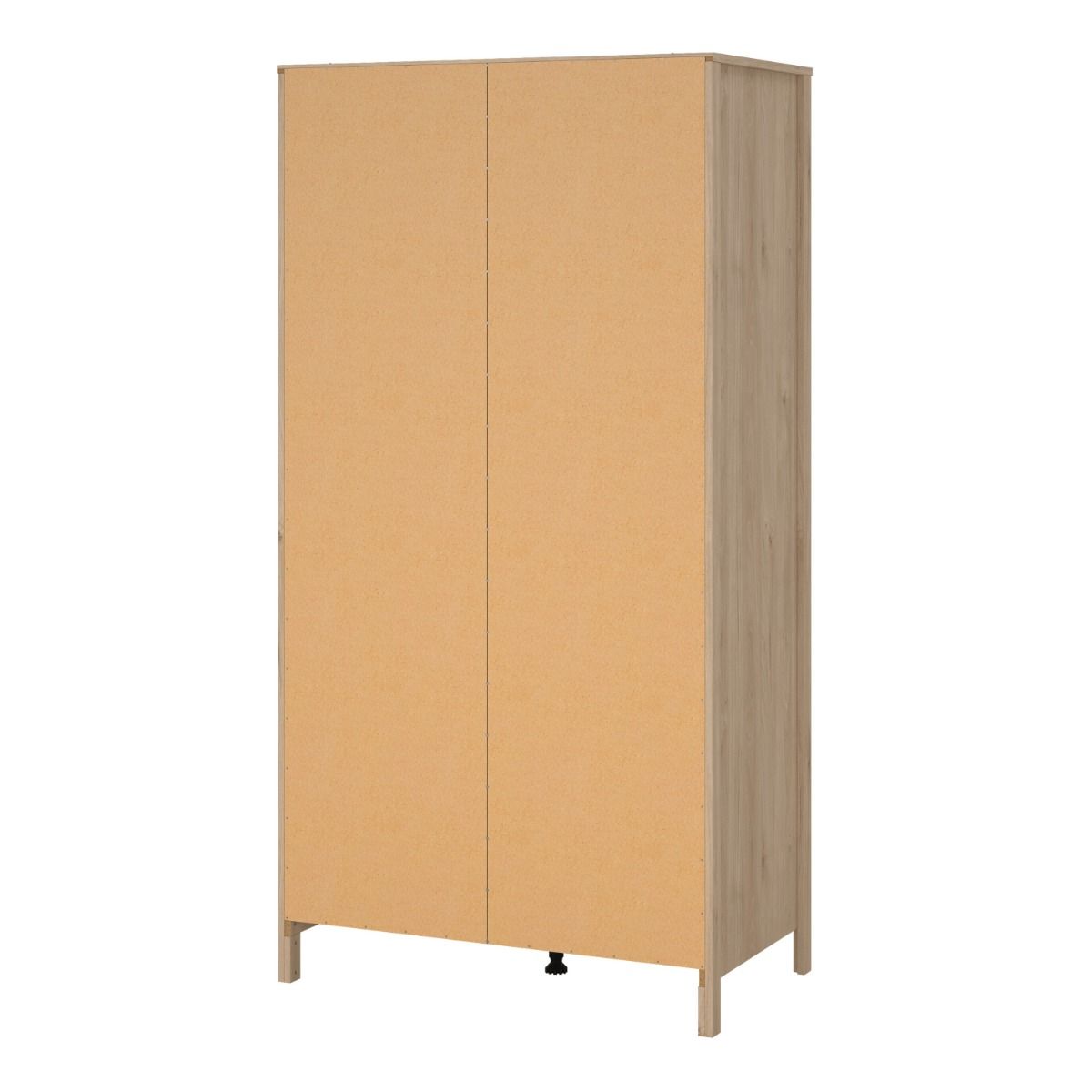 Barcelona Double Wardrobe With 2 Doors In Jackson Hickory Oak - Price Crash Furniture