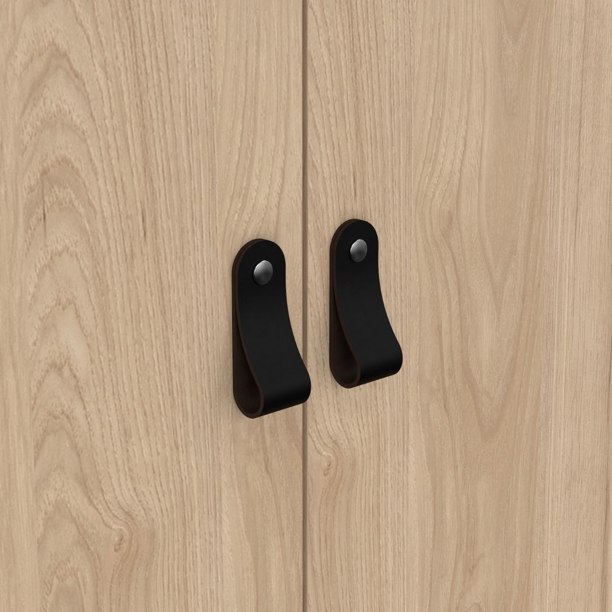 Barcelona Double Wardrobe With 2 Doors In Jackson Hickory Oak - Price Crash Furniture