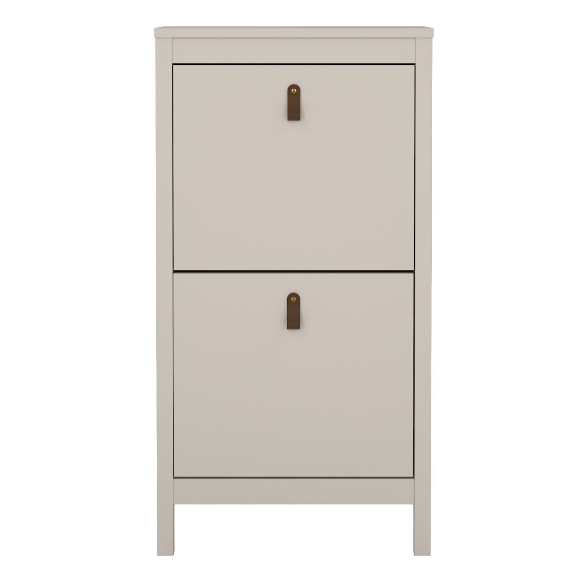 Barcelona Shoe Cupboard 2 Flip Down Doors In Cashmere - Price Crash Furniture