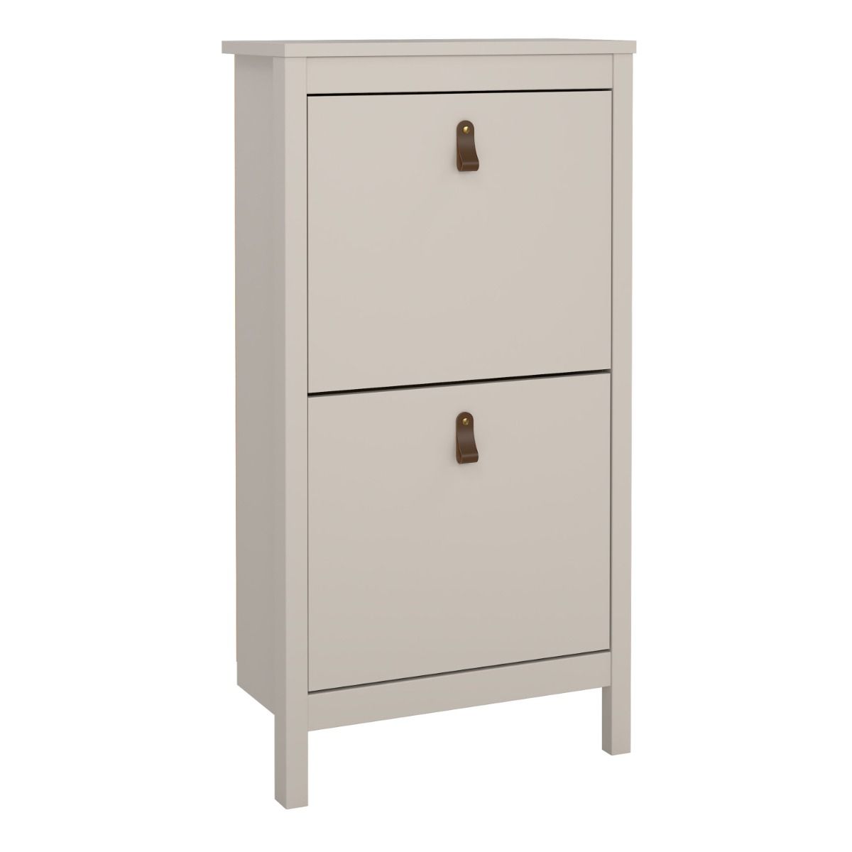 Barcelona Shoe Cupboard 2 Flip Down Doors In Cashmere - Price Crash Furniture