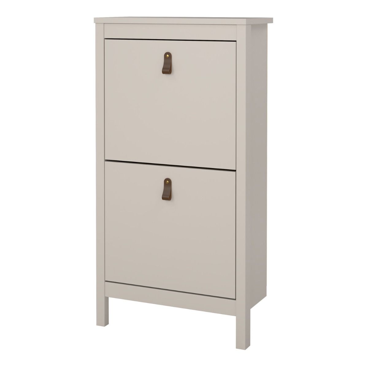 Barcelona Shoe Cupboard 2 Flip Down Doors In Cashmere - Price Crash Furniture