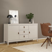 Barcelona Sideboard 2 Doors + 3 Drawers In Cashmere - Price Crash Furniture