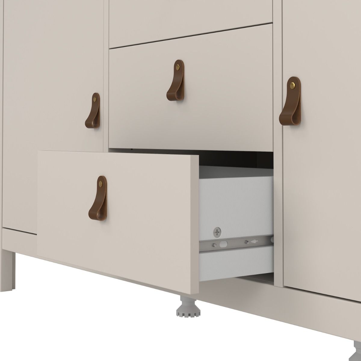 Barcelona Sideboard 2 Doors + 3 Drawers In Cashmere - Price Crash Furniture