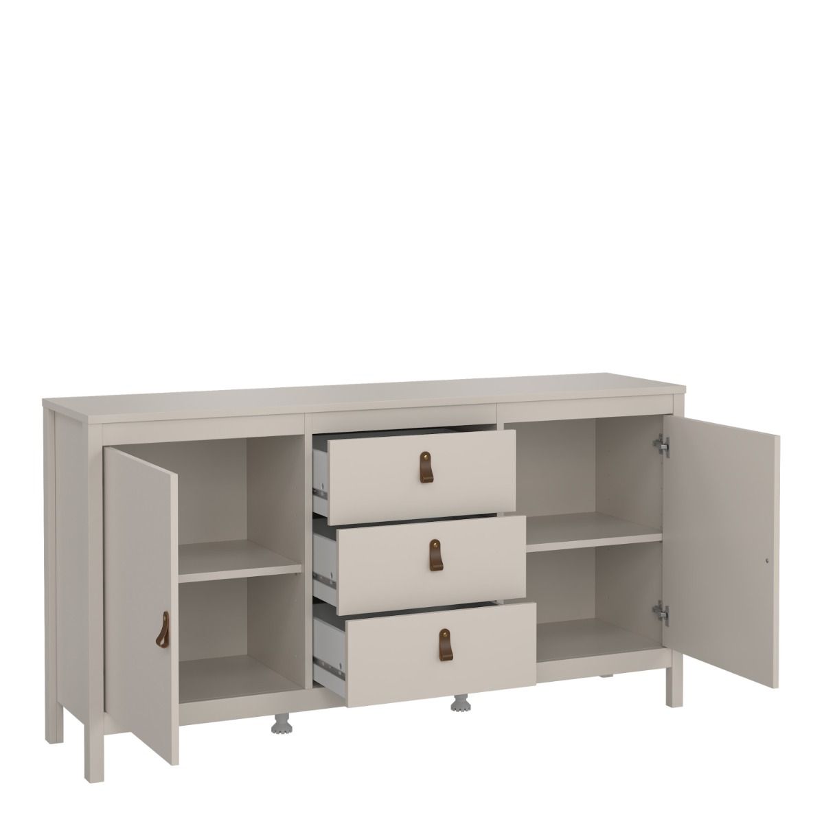 Barcelona Sideboard 2 Doors + 3 Drawers In Cashmere - Price Crash Furniture