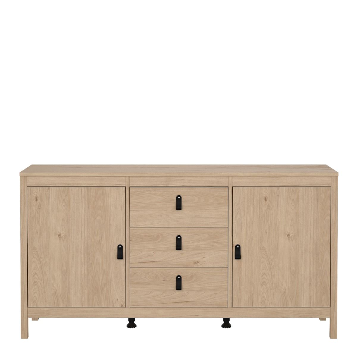 Barcelona Sideboard 2 Doors 3 Drawers In Jackson Hickory Oak - Price Crash Furniture