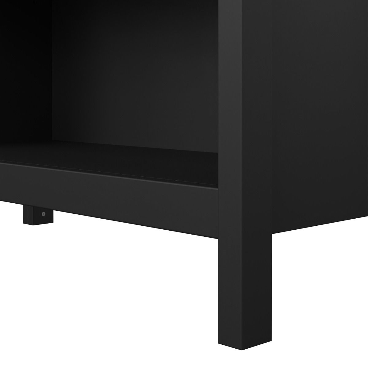 Barcelona Tall Bookcase with 5 Shelves In Black - Price Crash Furniture