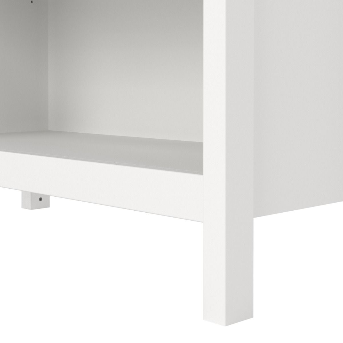 Barcelona Tall Bookcase with 5 Shelves In White - Price Crash Furniture