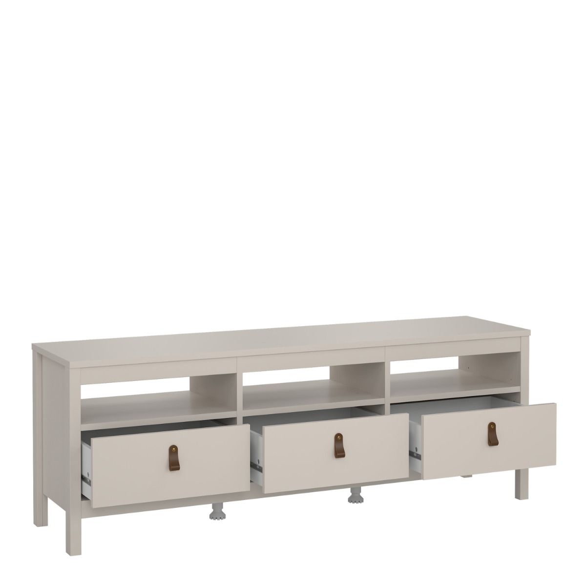 Barcelona TV Cabinet with 3 Drawers In Cashmere - Price Crash Furniture