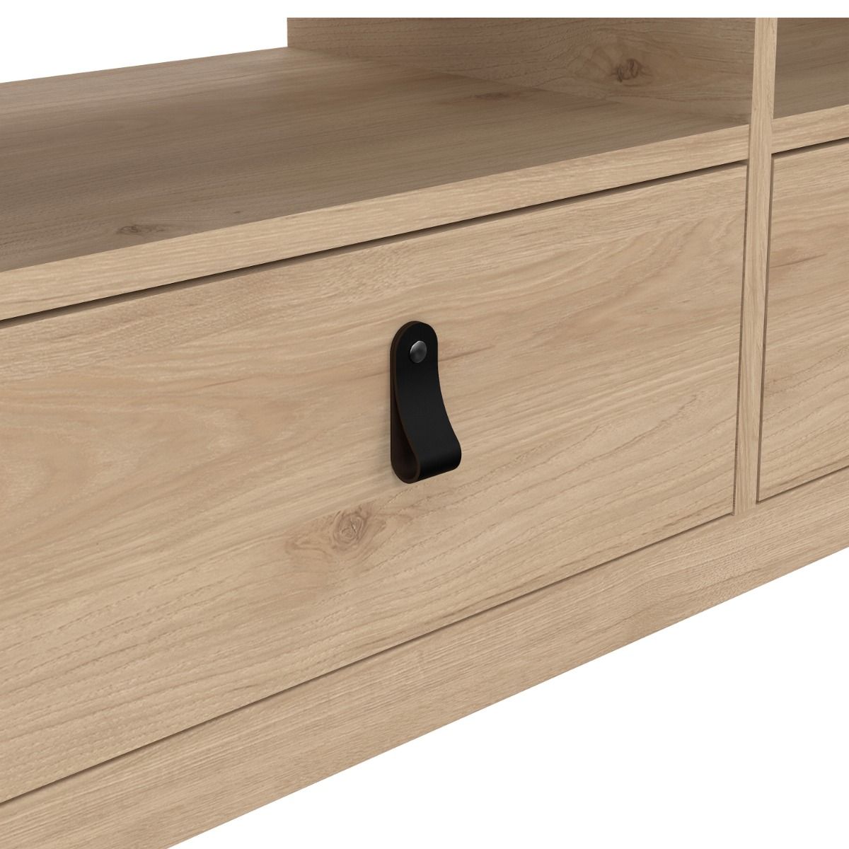 Barcelona TV Cabinet with 3 Drawers In Jackson Hickory Oak - Price Crash Furniture