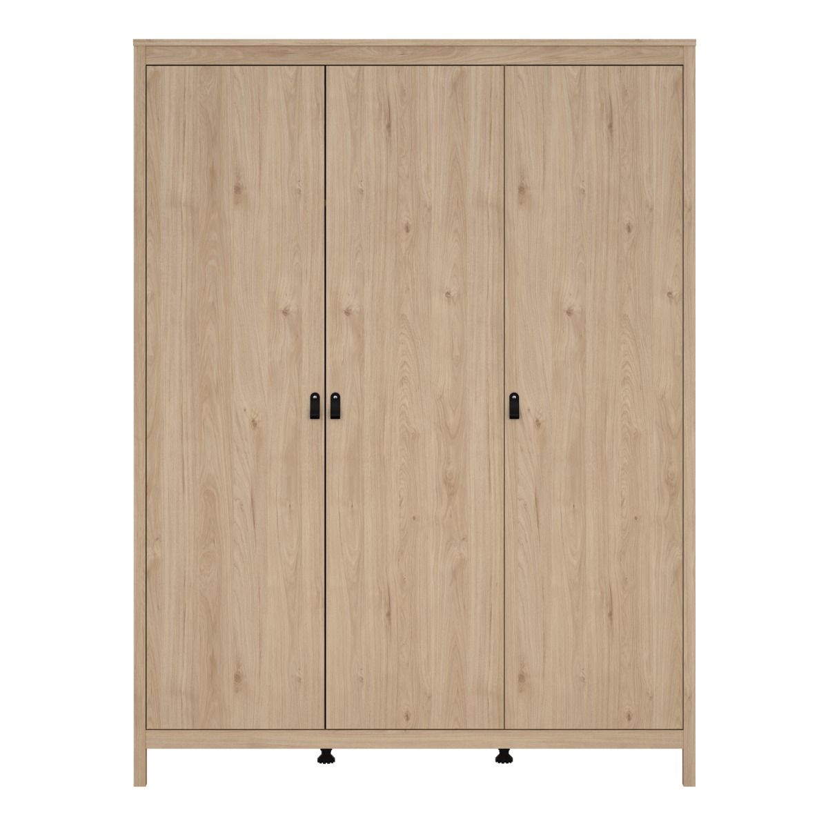 Barcelona Wardrobe With 3 Doors In Jackson Hickory Oak - Price Crash Furniture