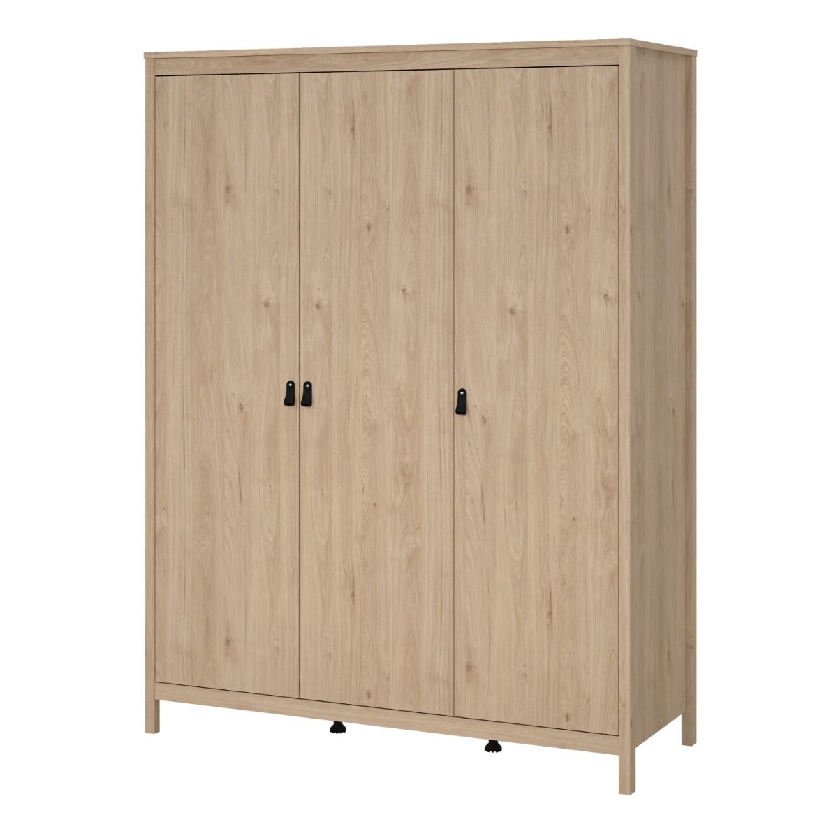 Barcelona Wardrobe With 3 Doors In Jackson Hickory Oak - Price Crash Furniture