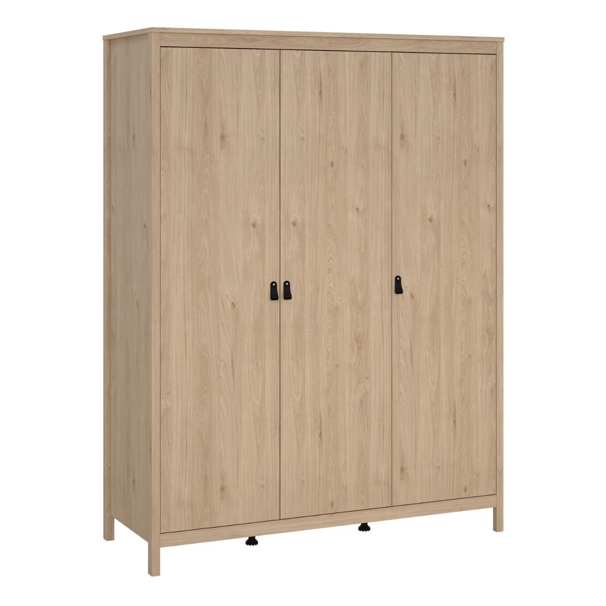 Barcelona Wardrobe With 3 Doors In Jackson Hickory Oak - Price Crash Furniture