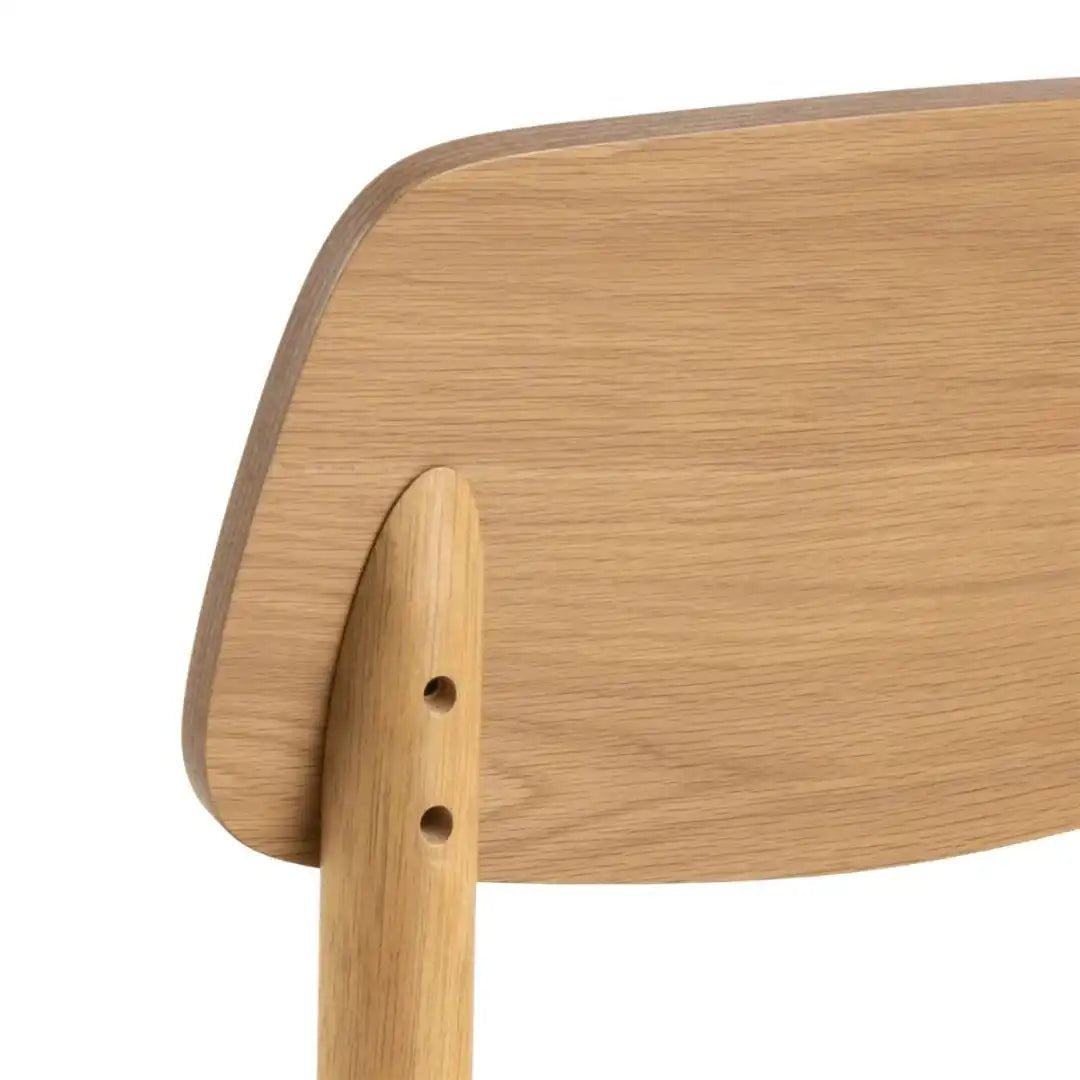 Barlow Bar Stool in Matt Oak Set of 2 - Price Crash Furniture