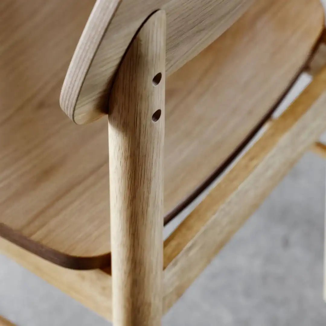 Barlow Bar Stool in Matt Oak Set of 2 - Price Crash Furniture