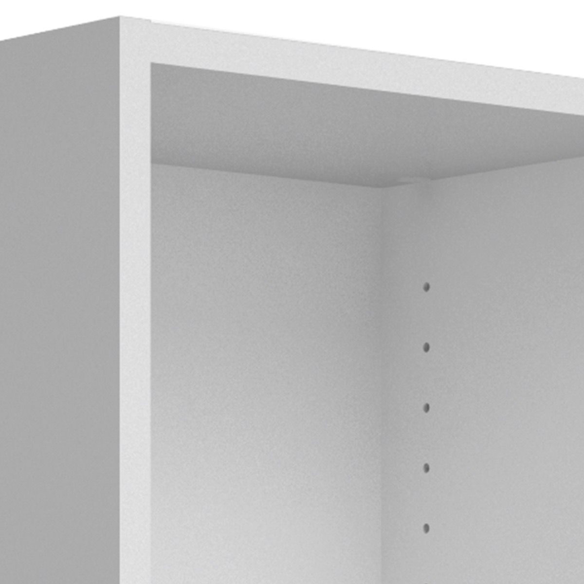 Basic Low Narrow Display Cabinet In White With Glass Door - Price Crash Furniture
