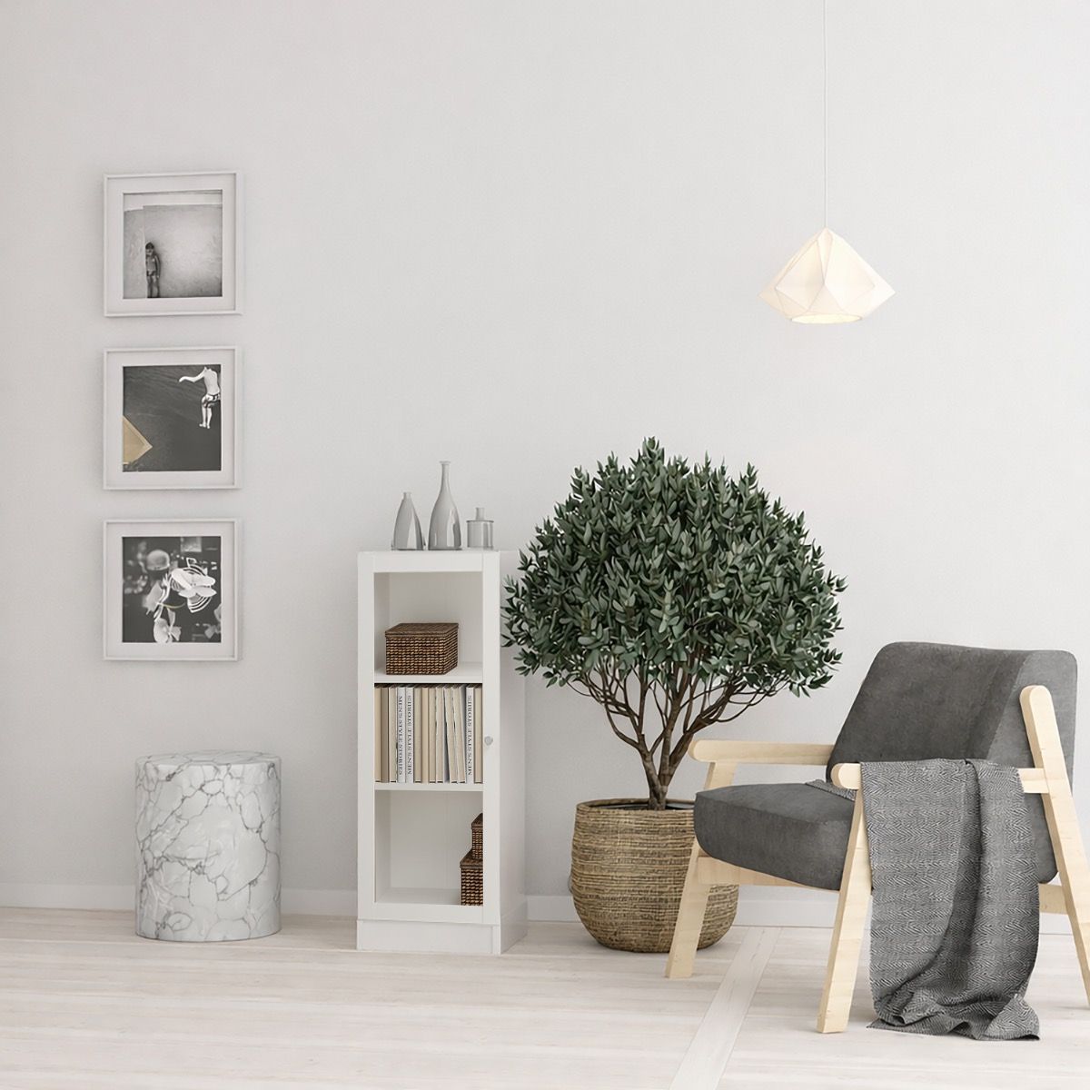 Basic Low Narrow Display Cabinet In White With Glass Door - Price Crash Furniture