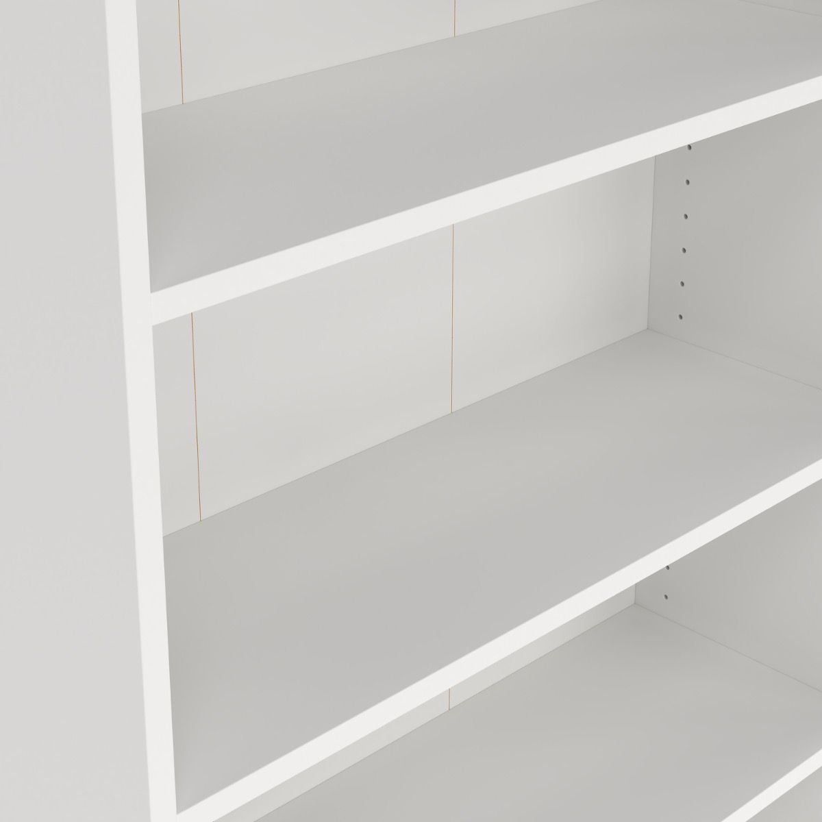 Basic Tall Wide 4 Door Display Cabinet Dresser In White - Price Crash Furniture