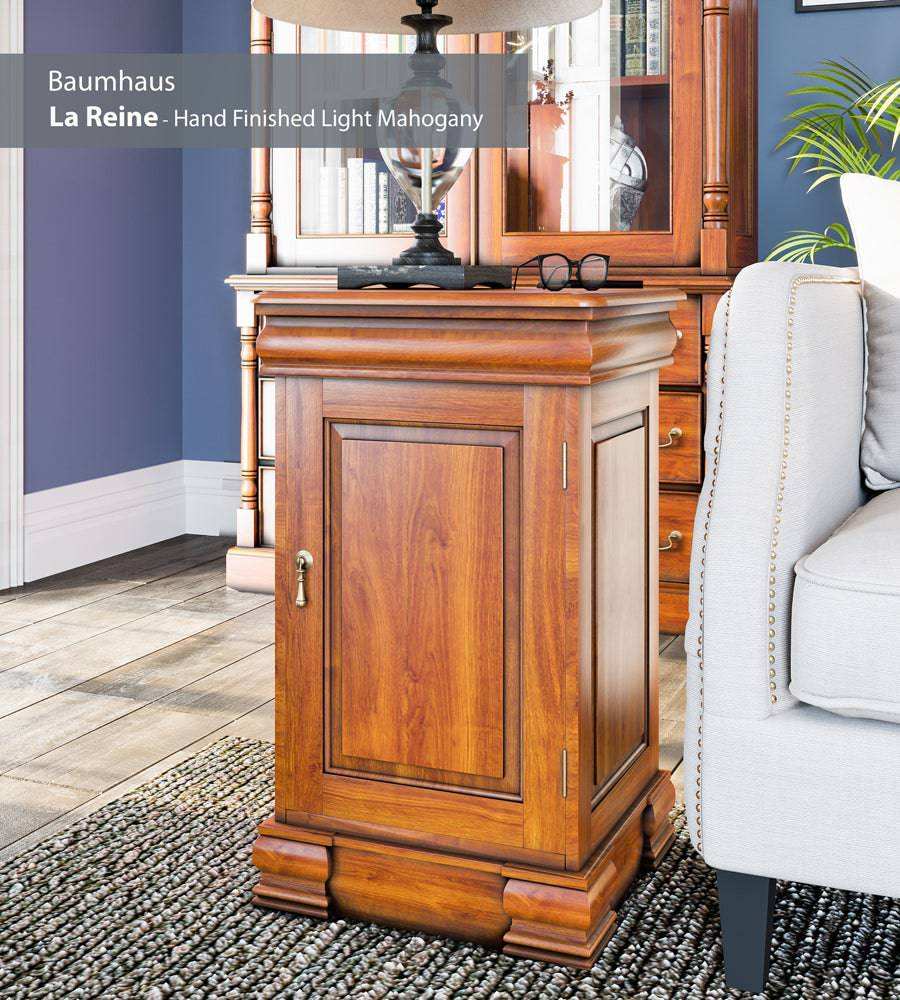 Baumhaus La Reine Lamp Table Bedside Cabinet solid mahogany
