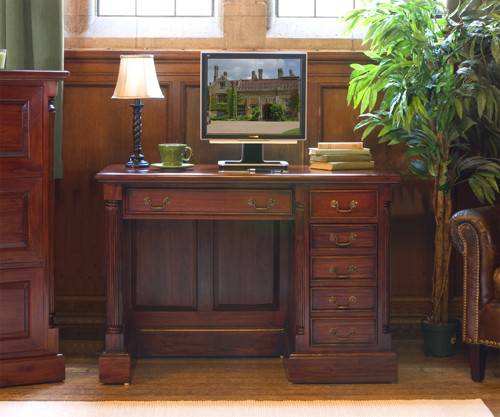 Baumhaus La Roque Single Pedestal Computer Desk - IMR06B - Price Crash Furniture