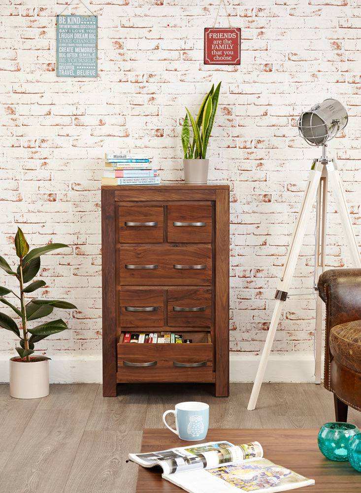 Baumhaus Mayan DVD / CD Storage Chest - CWC17B - Price Crash Furniture