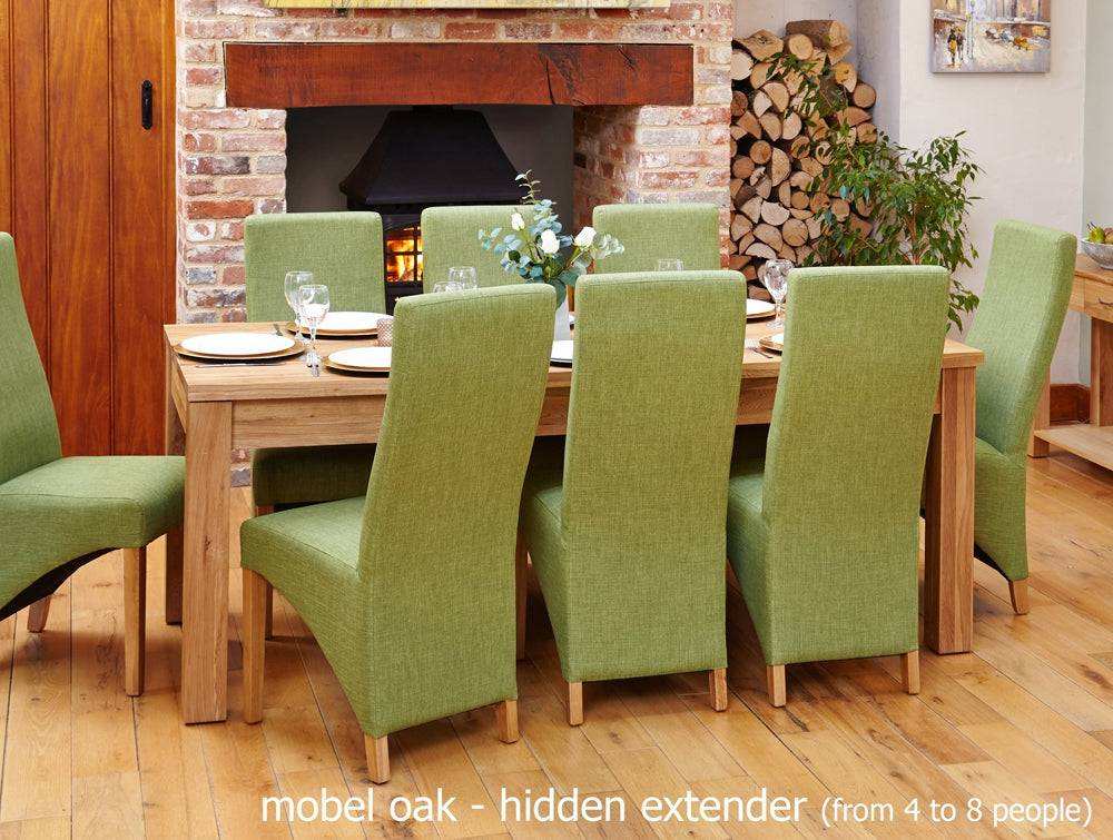 Baumhaus Mobel Hidden Extending Oak Dining Table (Seats 4 - 8) - Price Crash Furniture
