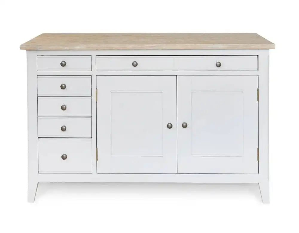 Baumhaus Signature Grey Hidden Home Office Desk - Price Crash Furniture