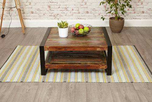 Baumhaus Urban Chic Square Coffee Table - Price Crash Furniture