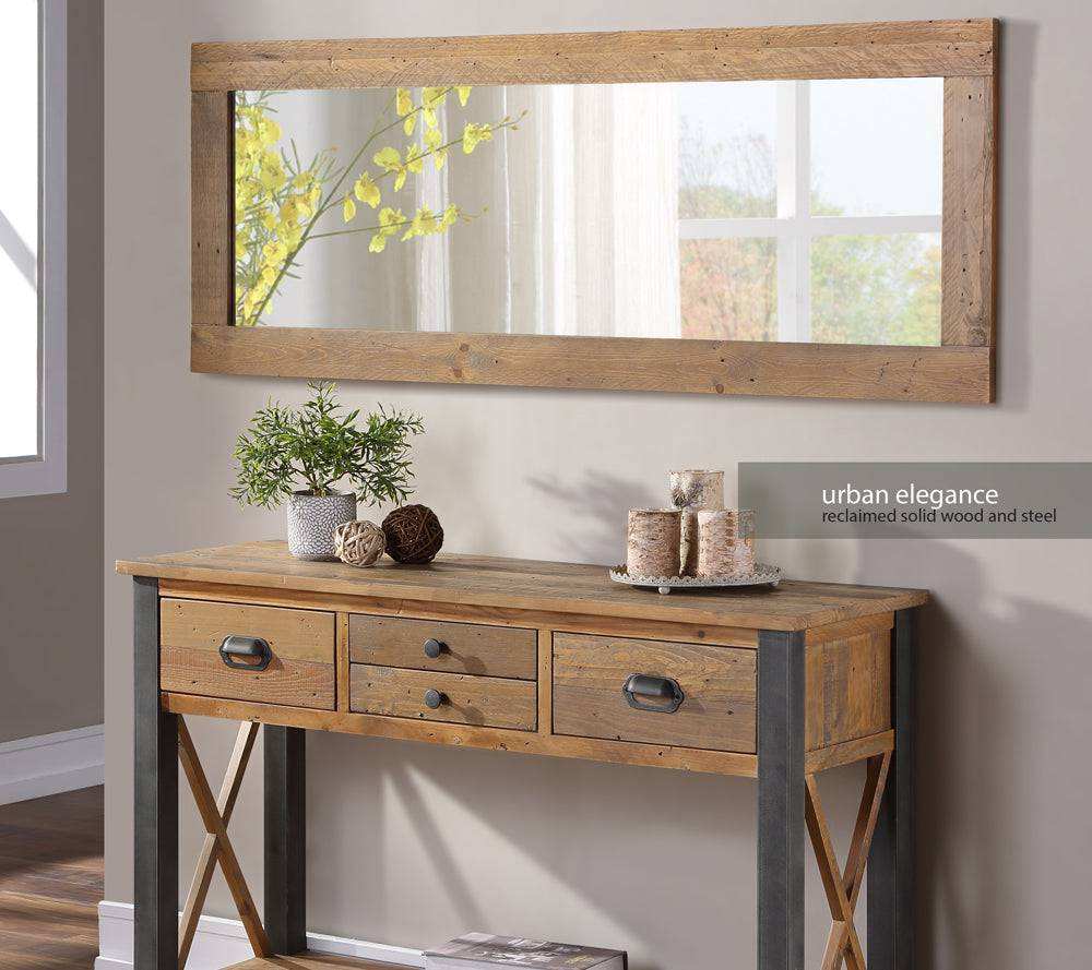 Baumhaus Urban Elegance - Reclaimed Extra Long Wall Mirror - Price Crash Furniture