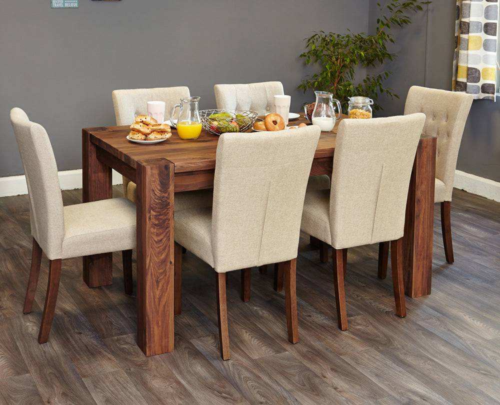 Baumhaus Walnut 150cm Dining Table