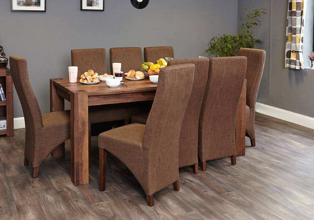 Baumhaus Walnut Large Dining Table (Seats 6 - 8) - Price Crash Furniture