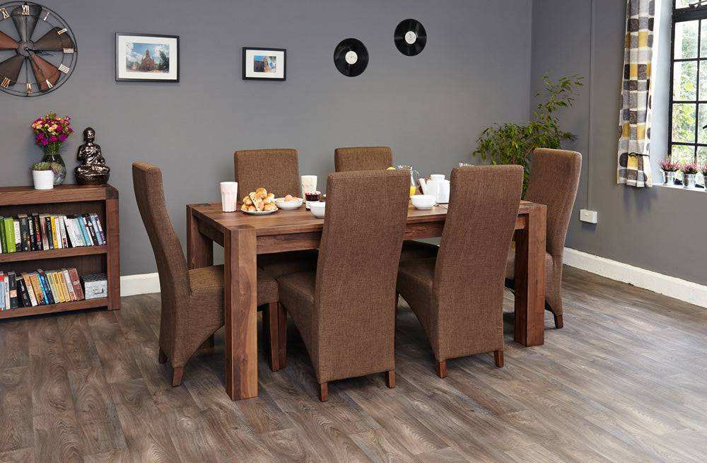 Baumhaus Walnut Large Dining Table (Seats 6 - 8) - Price Crash Furniture