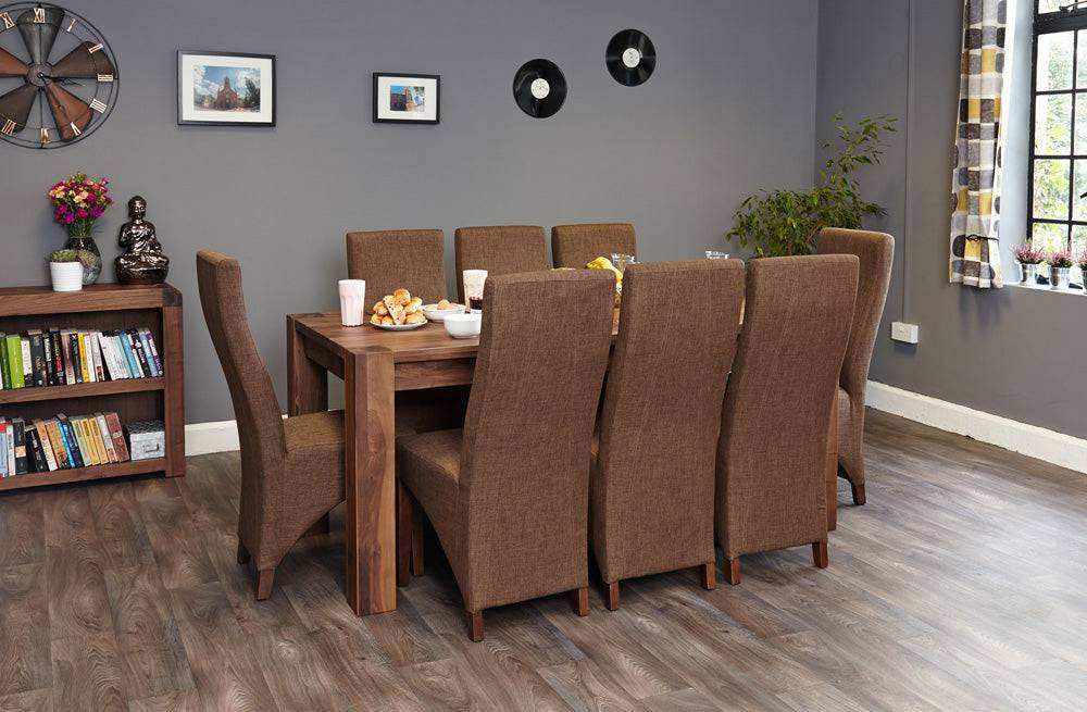 Baumhaus Walnut Large Dining Table (Seats 6 - 8) - Price Crash Furniture