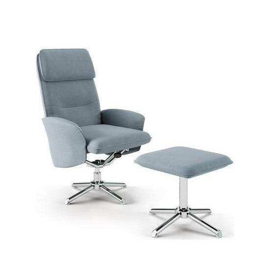 Belding Recliner Office and Lounge Chair plus Stool - Price Crash Furniture