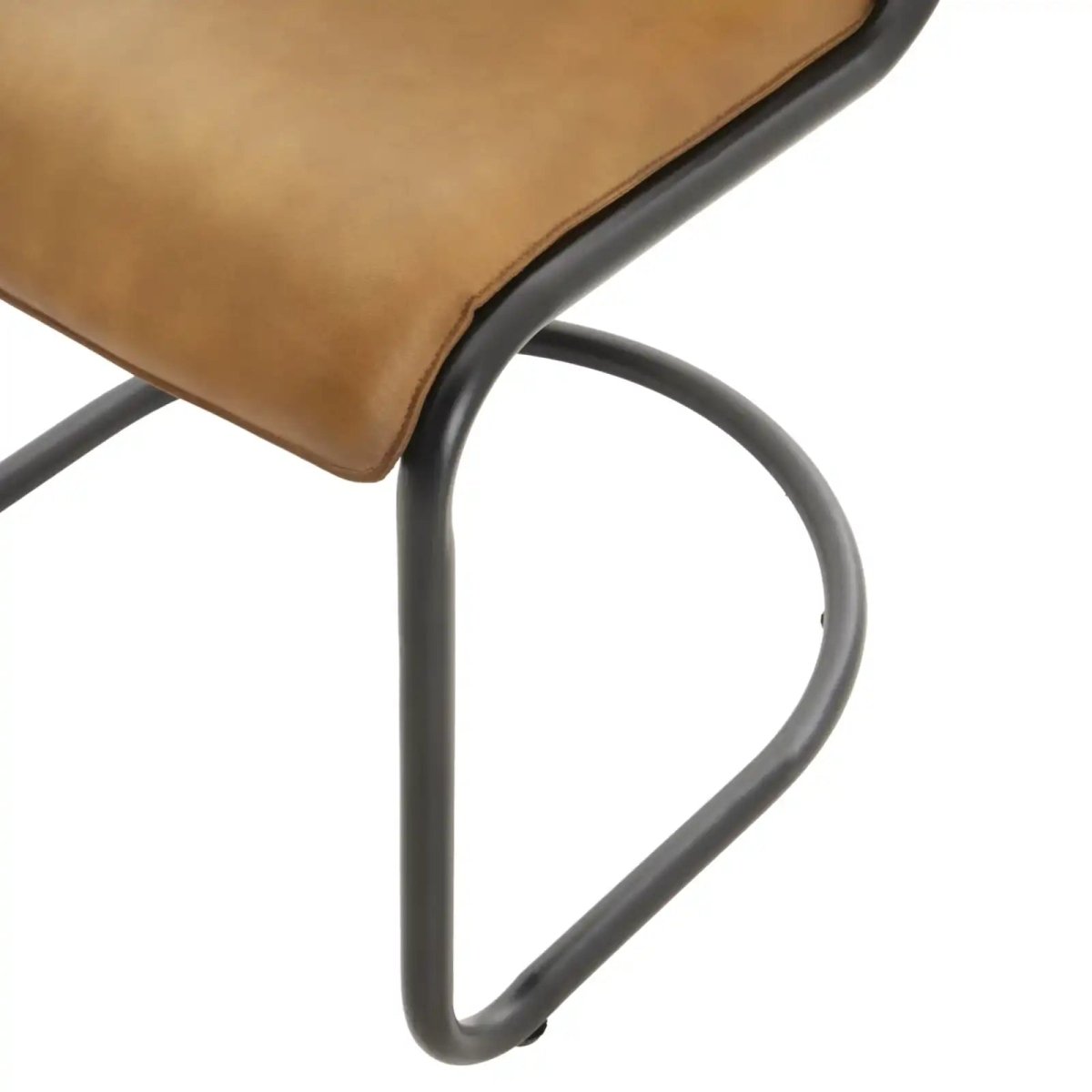 Billy Leather Curved Dining Chair - Price Crash Furniture
