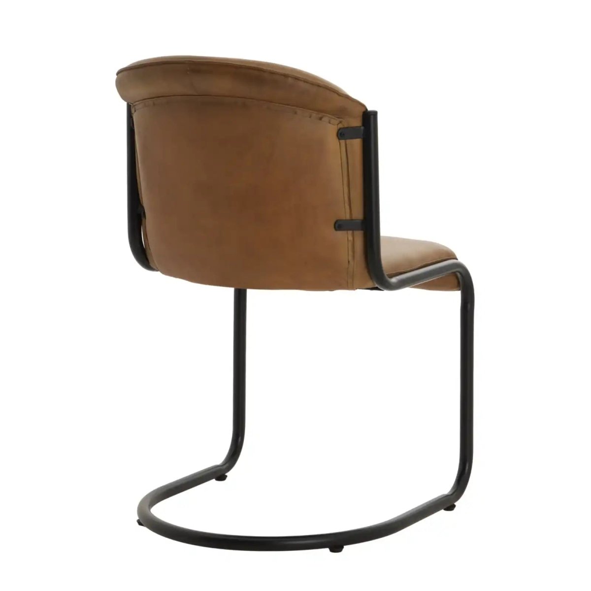 Billy Leather Curved Dining Chair - Price Crash Furniture