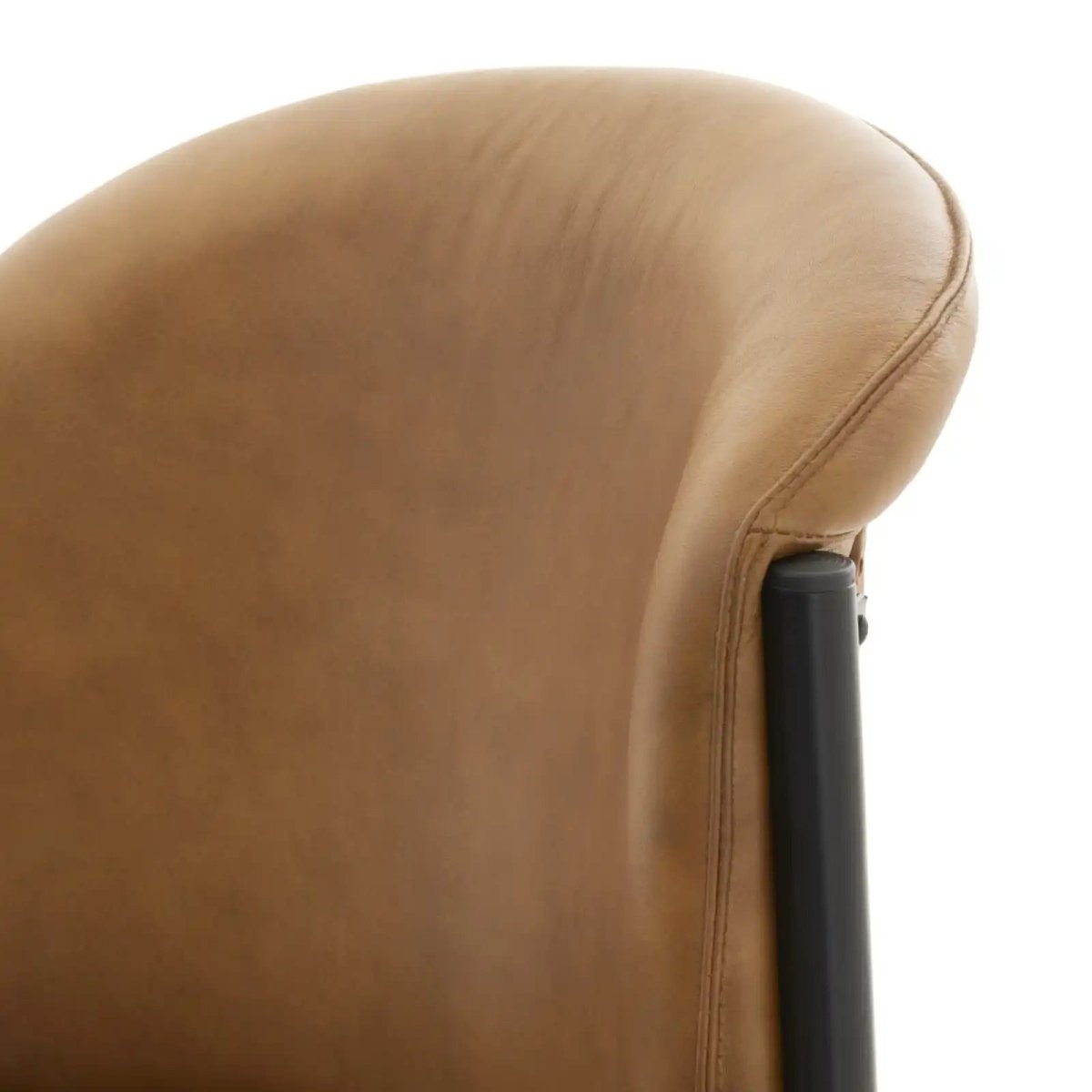 Billy Leather Curved Dining Chair - Price Crash Furniture