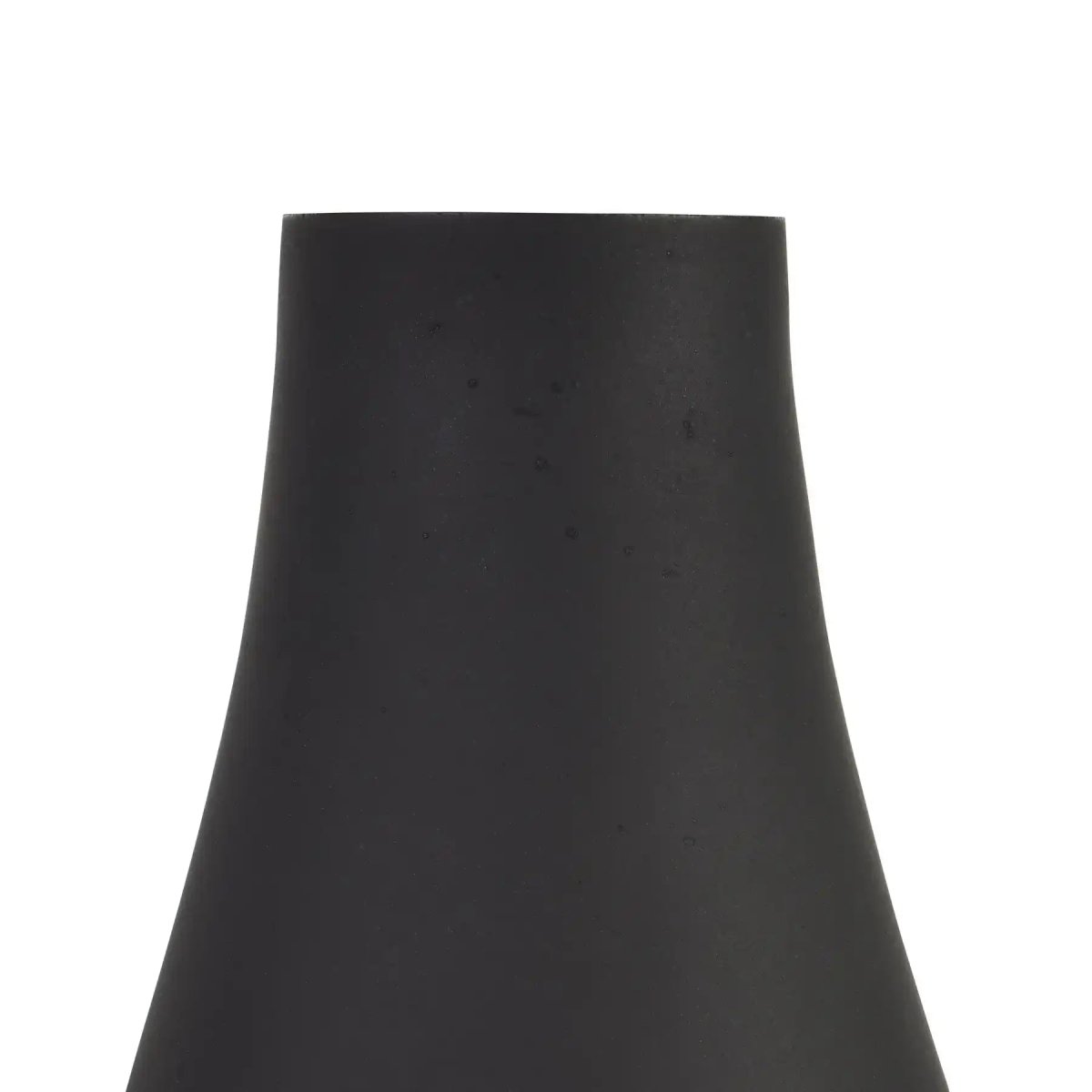 Black Tapered Glass Vase - Price Crash Furniture