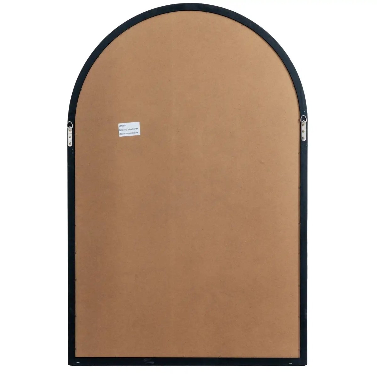 Black Wood Arched Window Mirror - Price Crash Furniture