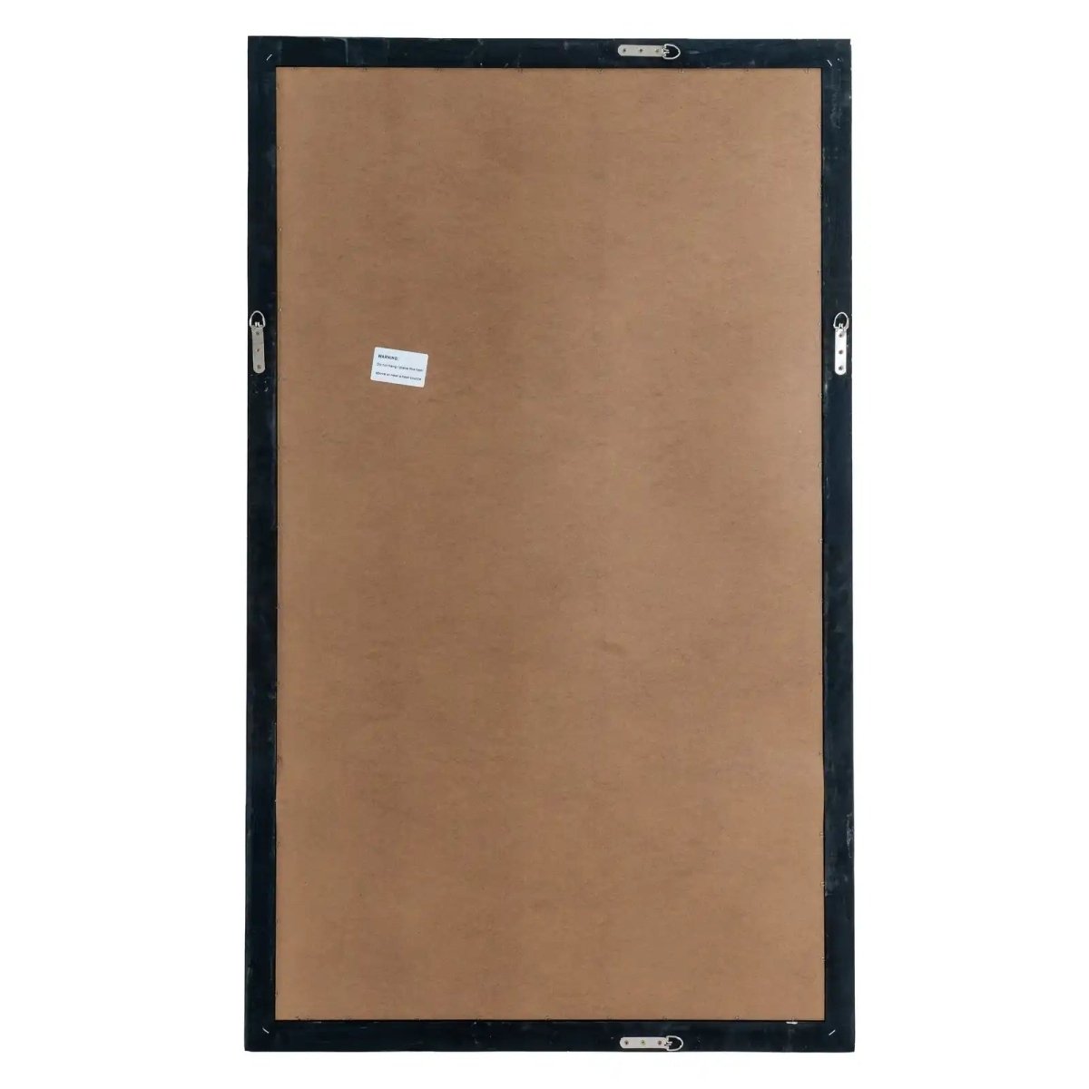 Black Wood Large Window Mirror - Price Crash Furniture