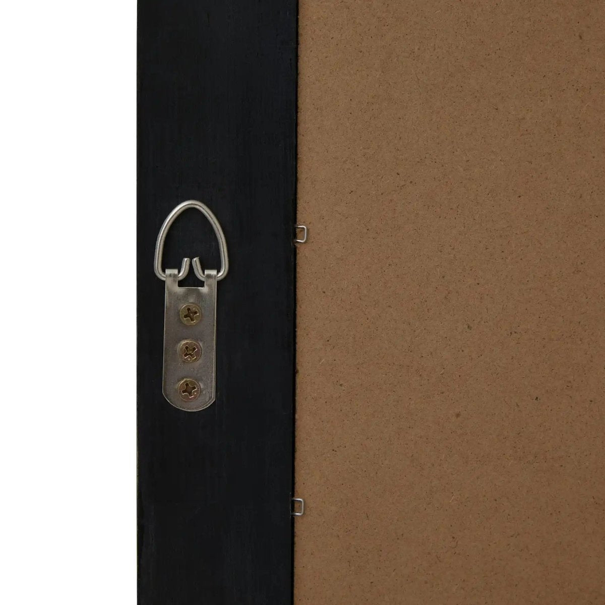 Black Wood XL Window Mirror - Price Crash Furniture