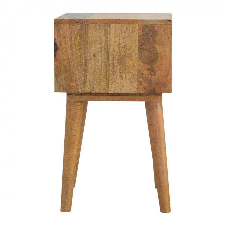 Blush Pink And White 2 Drawer Hand-Painted Bedside - Price Crash Furniture