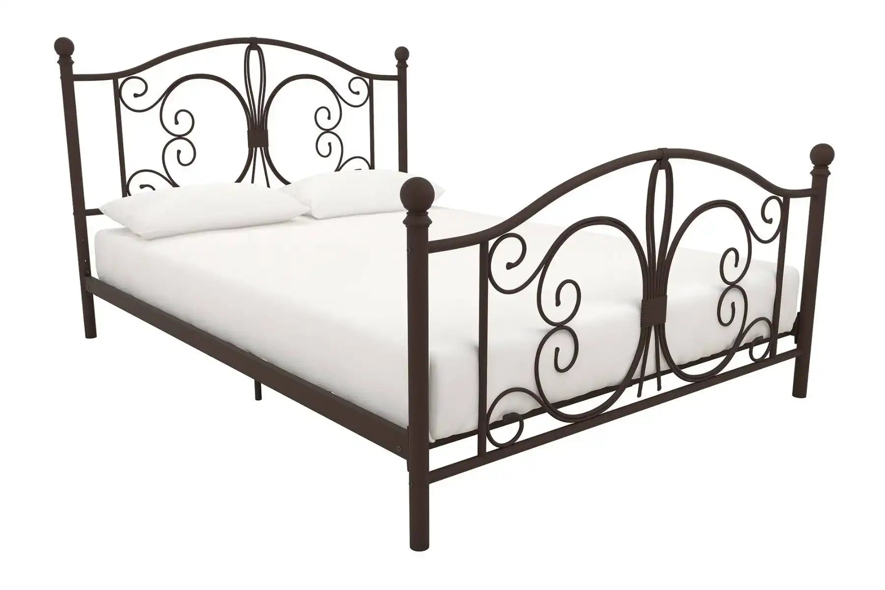 Bombay Metal Double Bed Frame in Bronze by Dorel - Price Crash Furniture